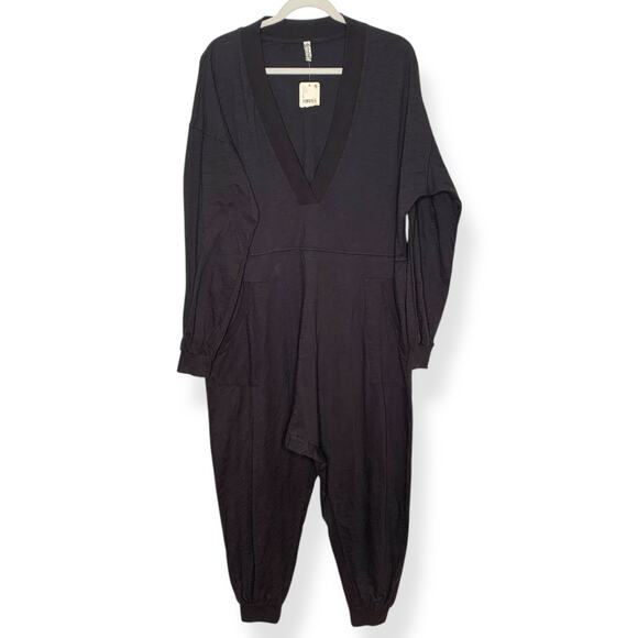 NWT Intimately Free People women's black Just Because onesie jumpsuit Small - Picture 4 of 16